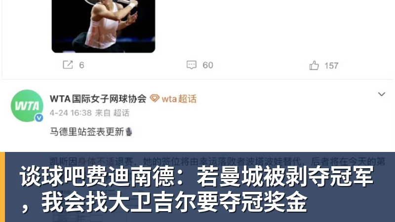 谈球吧费迪南德：若曼城被剥夺冠军，我会找大卫吉尔要夺冠奖金